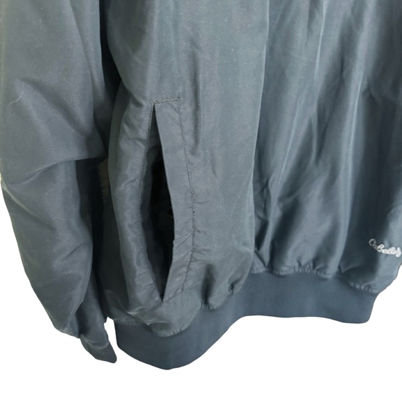 Cabelas Men’s Sweatshirt Large Black Windbreaker Pullover Lightweight Active - Picture 3 of 8